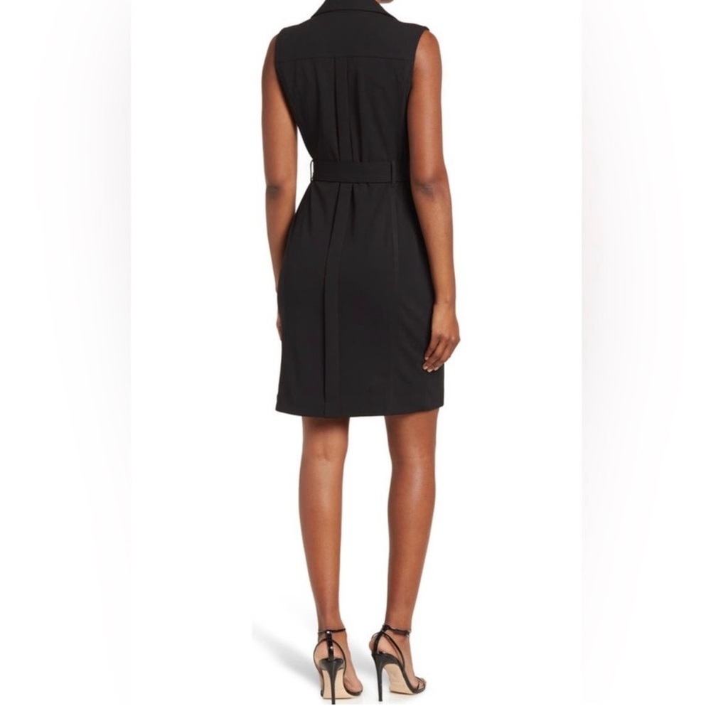 Calvin Klein Black Dress with Branded Ribbon Detail - Picture 6 of 16